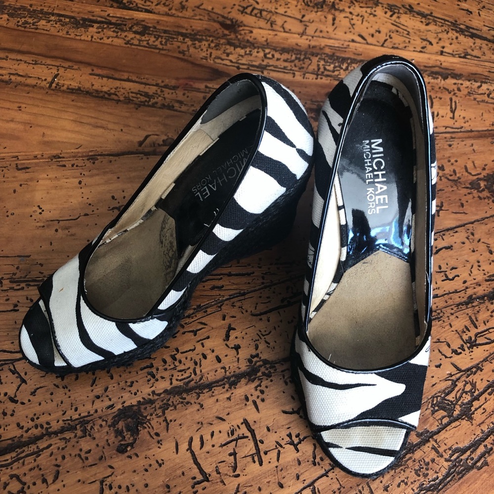 Michael Kors Zebra Print Espadrilles.